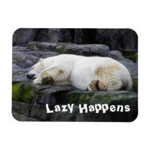Imán Lazy Happens Polar Bear
