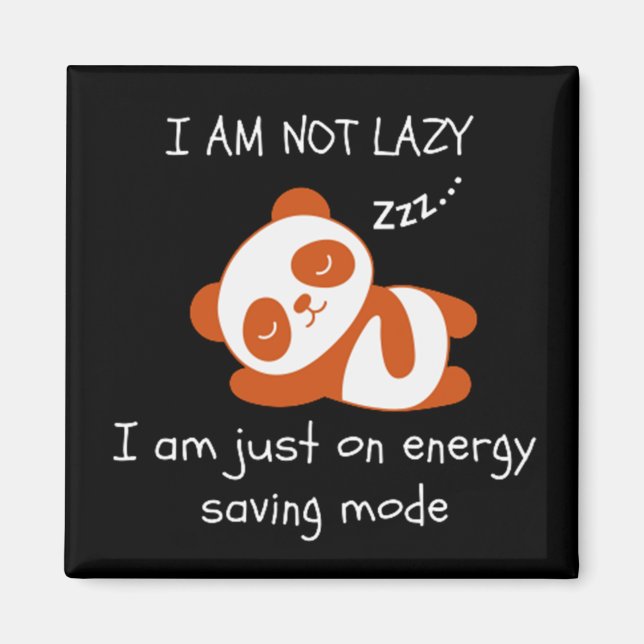 Imán Lazy Panda Funny (Frente)