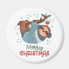 Imán Lazy Sloth Navidades Magnet