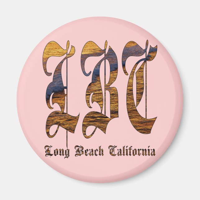 Imán LBC - Long Beach California - Océano (Frente)