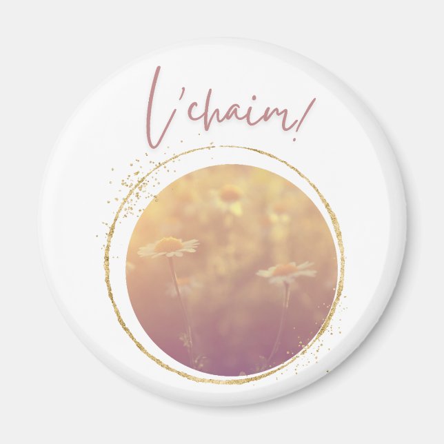 Imán L'chaim (tostada con flores silvestres) (Frente)