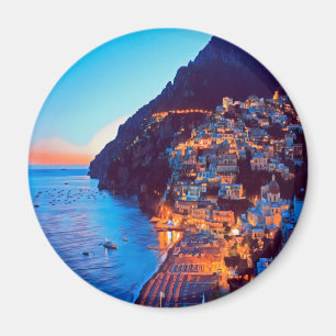 Imán ldp POSITANO Costa Amalfitana - puesta de sol toma