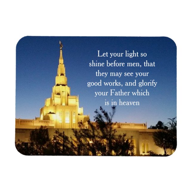 Imán LDS Temple Magnet (Horizontal)