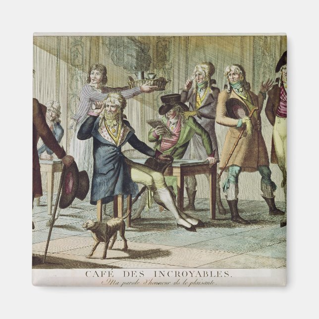Imán Le Cafe des Incroyables, 1797 (Frente)