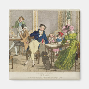 Imán Le Cafe, pub. por Rodwell y Martin, 1820 (color