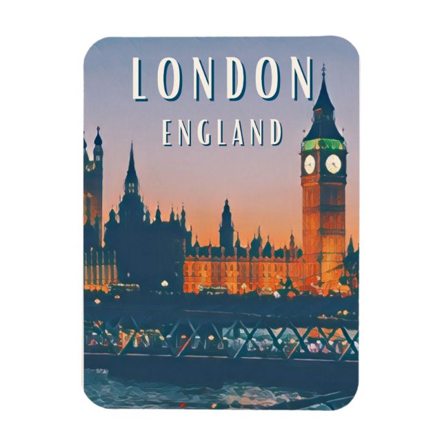 Imán Le charme britannique de Londres (Vertical)