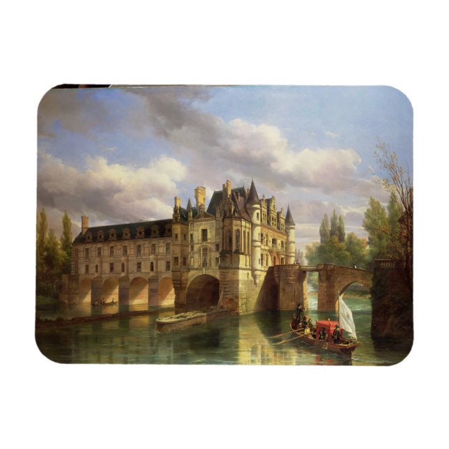 Imán Le Chateau de Chenonceau, 1843 (aceite sobre lienz (Horizontal)