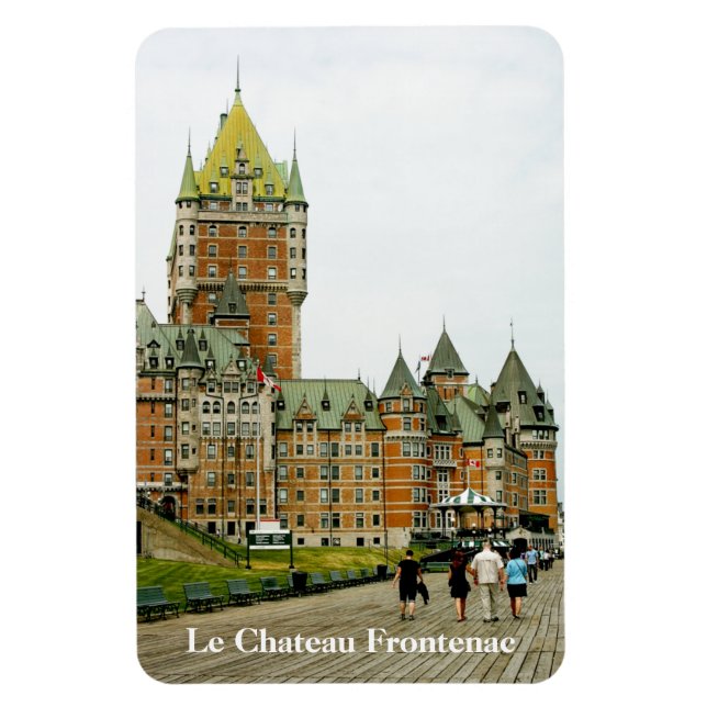 Imán Le Chateau Frontenac Québec City Canadá (Vertical)