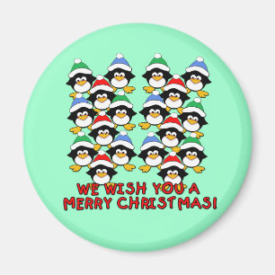 IMÁN LE DESEAMOS FELICES NAVIDAD LOS PINGÜINOS