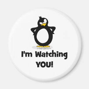 Imán Le estoy mirando pingüino