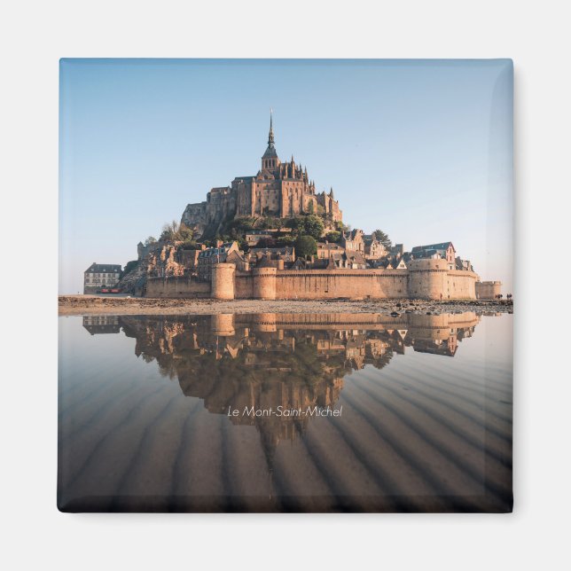 Imán Le Mont-Saint-Michel en Normandía, Francia (Frente)