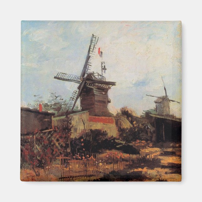 Imán Le Moulin de Blute Fin de Vincent van Gogh (Frente)