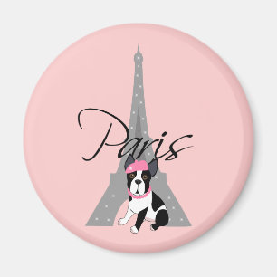 Imán Le petit chien à Paris