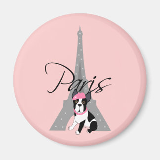 Imán Le petit chien à Paris