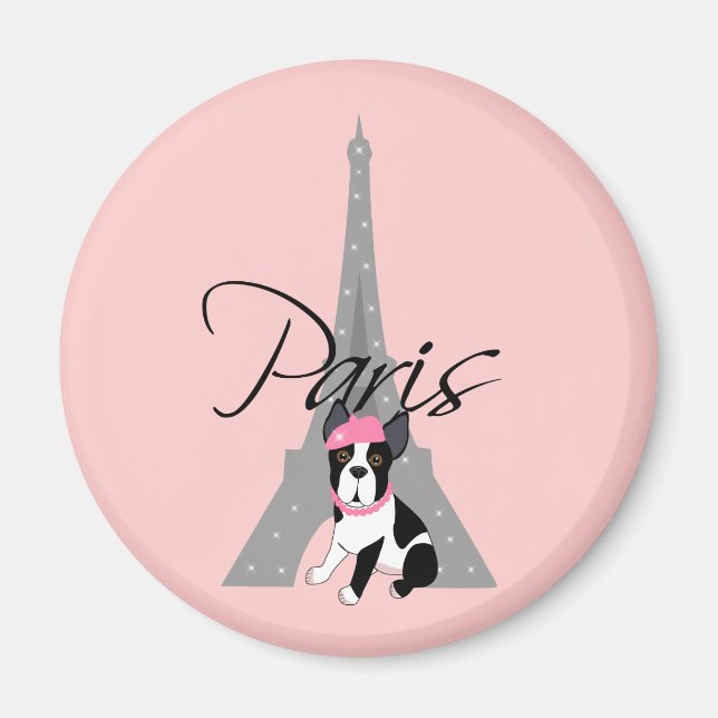 Imán Le petit chien à Paris (Frente)