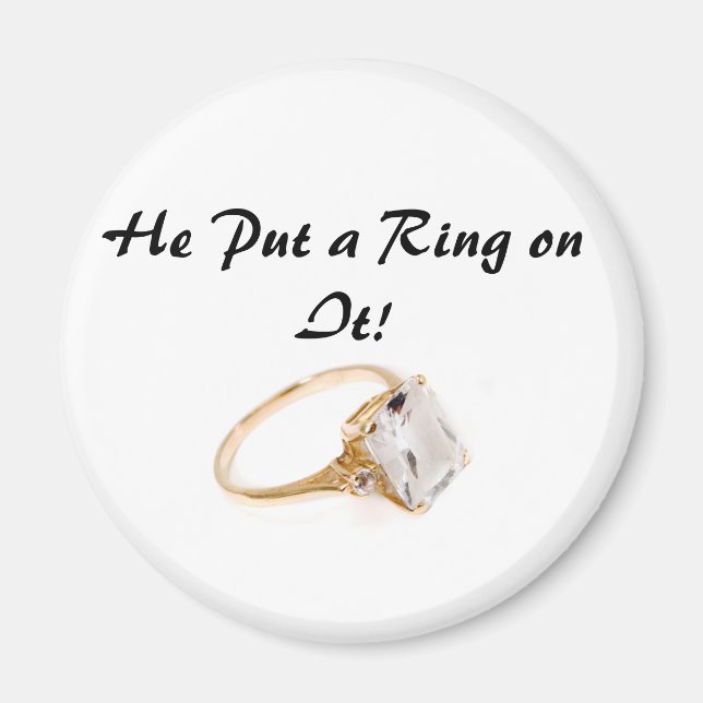 Imán Le puso un anillo/guardó la fecha (Frente)