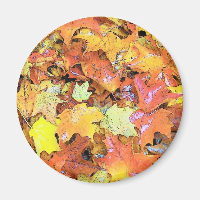 Imán Leaf de otoño (Frente)