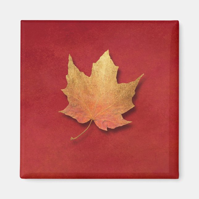 Imán Leaf dorado (Frente)