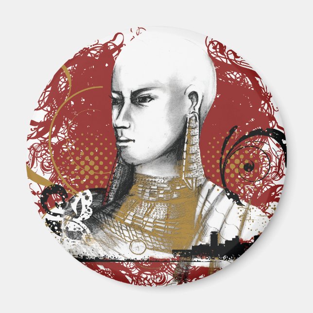 Imán Leah Maasai Woman (Frente)