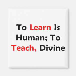 Imán Learn es humano; Para enseñar, divino