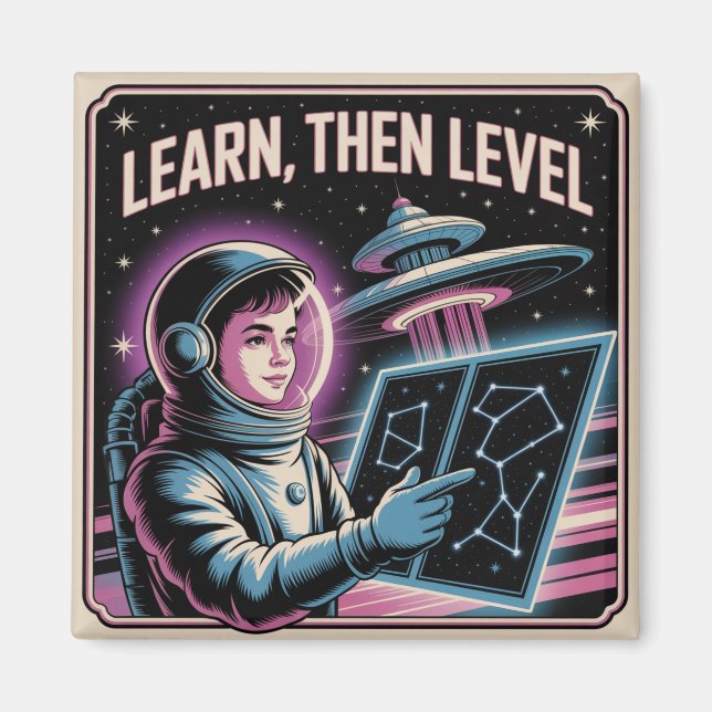 Imán Learn, Then Level (Frente)