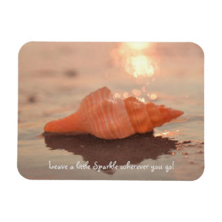 Imán Leave a little Sparkle Horse conch Shell card