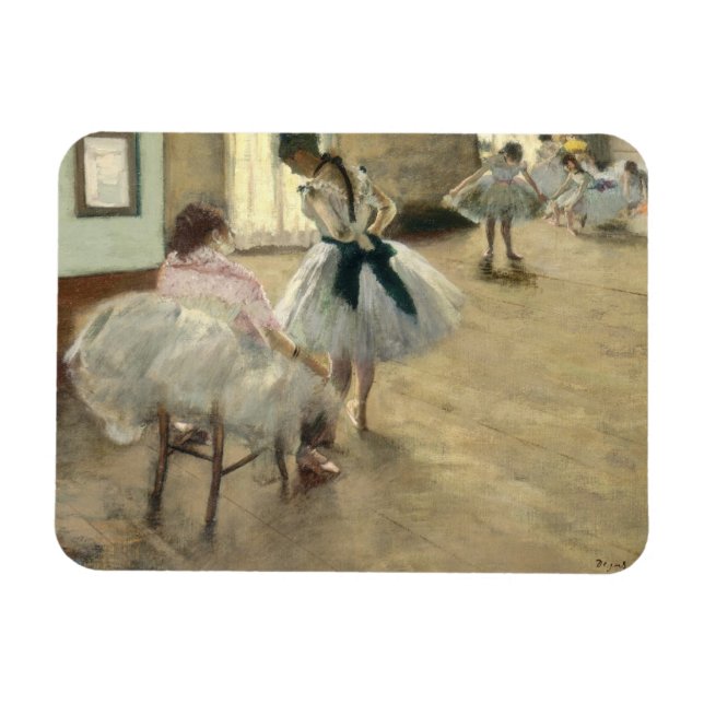 Imán Lección de danza de Edgar Degas (Horizontal)