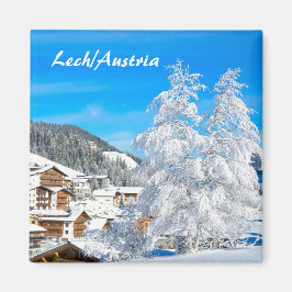Imán Lech am Arlberg en Austria - Magnet de recuerdo
