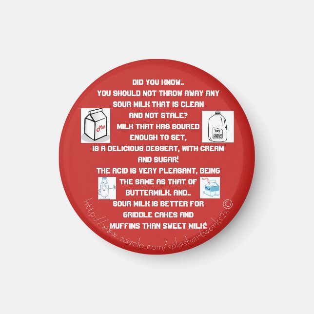 Imán "Leche agria" (Frente)