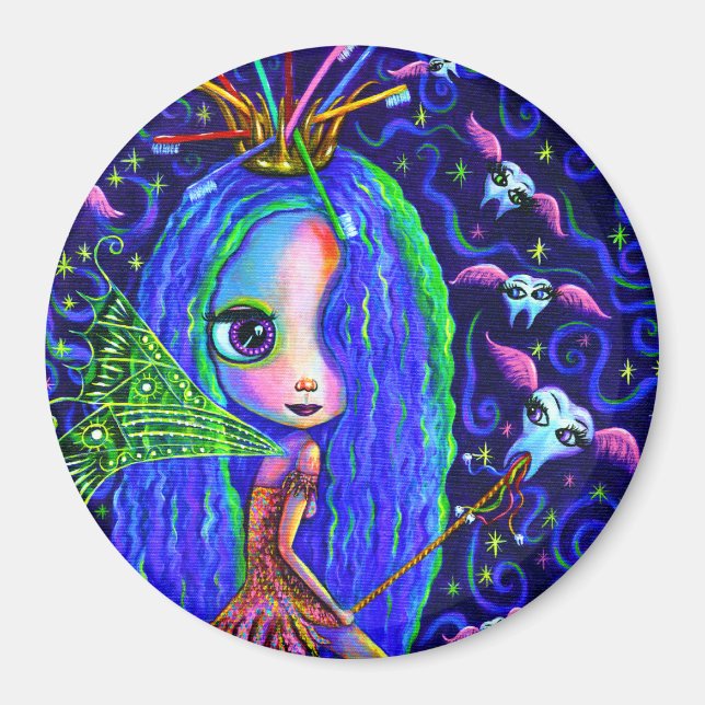 Imán Leche dental Flauta Dientes cepillo de dientes Cro (Frente)