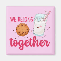 Leche divertida y galletas El día de San Valentín 