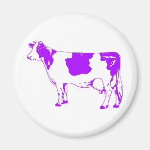 Imán Leche Silhouette Carne de vacuno Moo Bull Steer