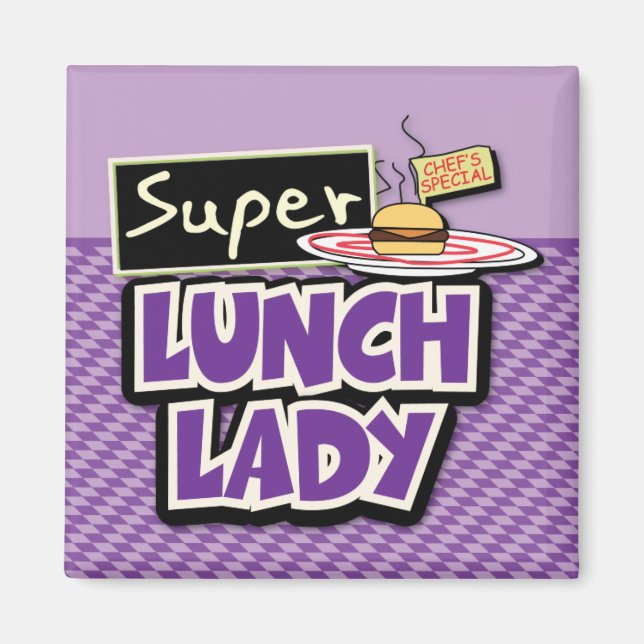 Imán Leche - Super Lunch Lady (Frente)