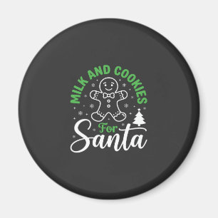 Imán Leche y Galletas de Navidad para Santa