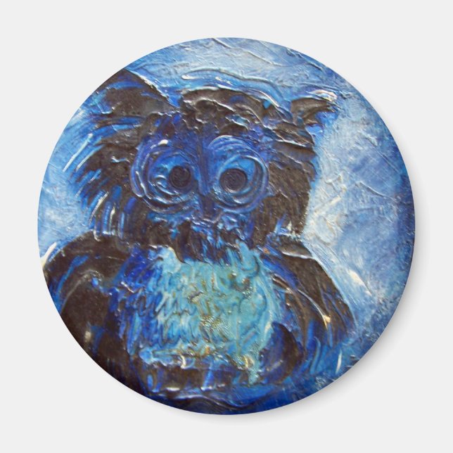 Imán Lechuza azul (Frente)