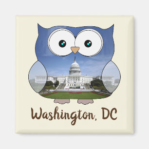 Imán Lechuza Chubby M190132  Washington DC i Souvenir