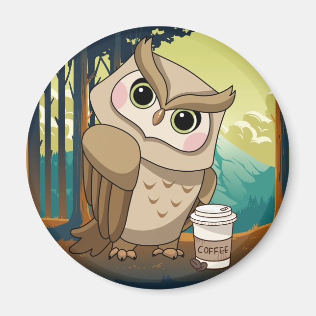 Imán Lechuza Cuta (Frente)