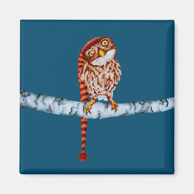 Imán Lechuza Cuta en el tapón (Frente)