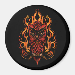 Imán Lechuza de Fuego