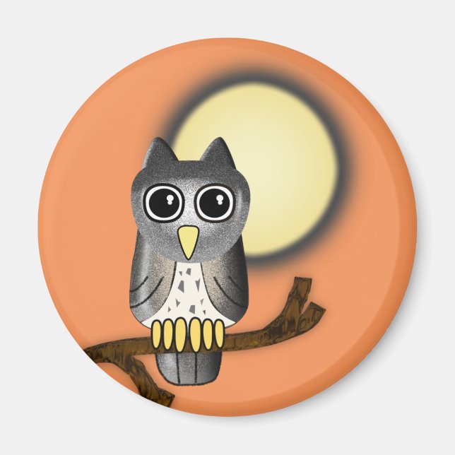 Imán Lechuza Halloween (Frente)