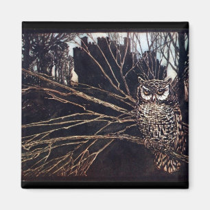 Imán Lechuza nocturna de Vintage Rackham