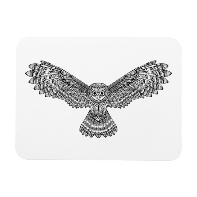 Imán Lechuza voladora Zendoodle (Horizontal)
