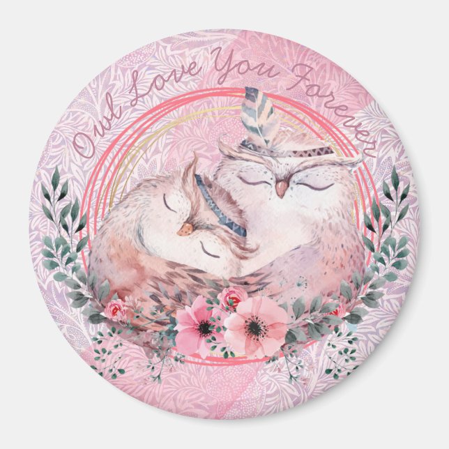 Imán Lechuzas Cutas (Frente)