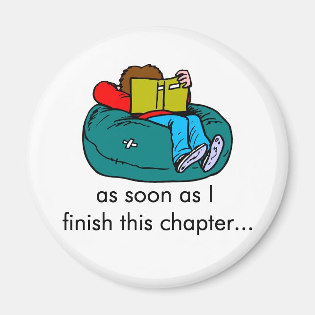 Imán Lector de camisetas y regalos. (Frente)