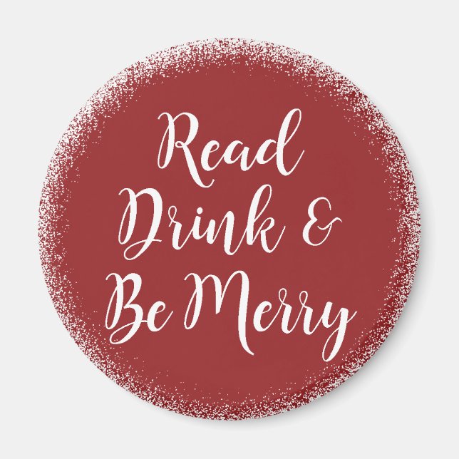 Imán Lector de libros elegante fiesta (Frente)