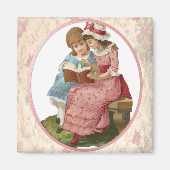 Imán Lectura de chicas (Frente)