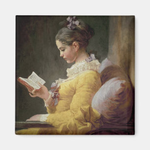 Imán Lectura de la chica joven, c.1776