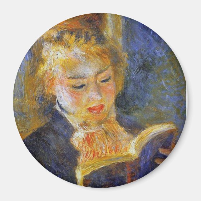 Imán Lectura de mujer - Auguste Renoir (Frente)
