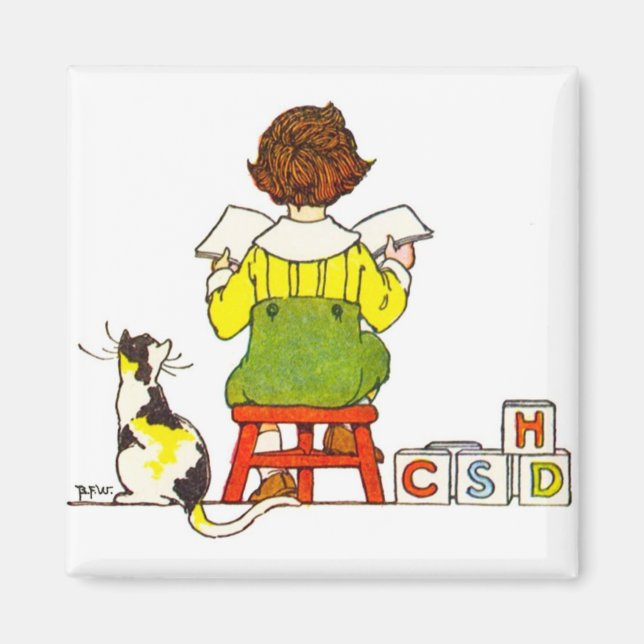 Imán Lectura de niños (Frente)