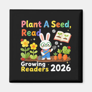 Imán Lectura de Verano 2026 Planta una Semilla Leer Cre